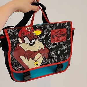 Vintage Taz Boy Tasmanian Devil Looney Tunes Blues laptop bag